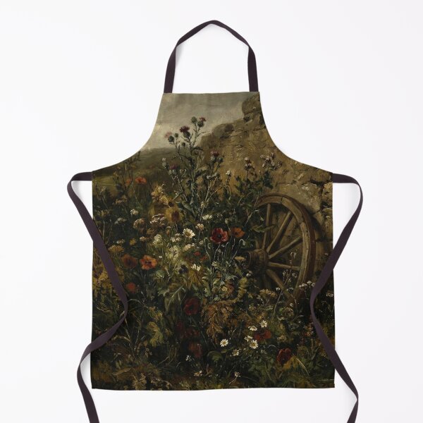 Item preview, Floral Still Life Painting in Gustave Courbet Realism Style designed and sold by OddlySticky.