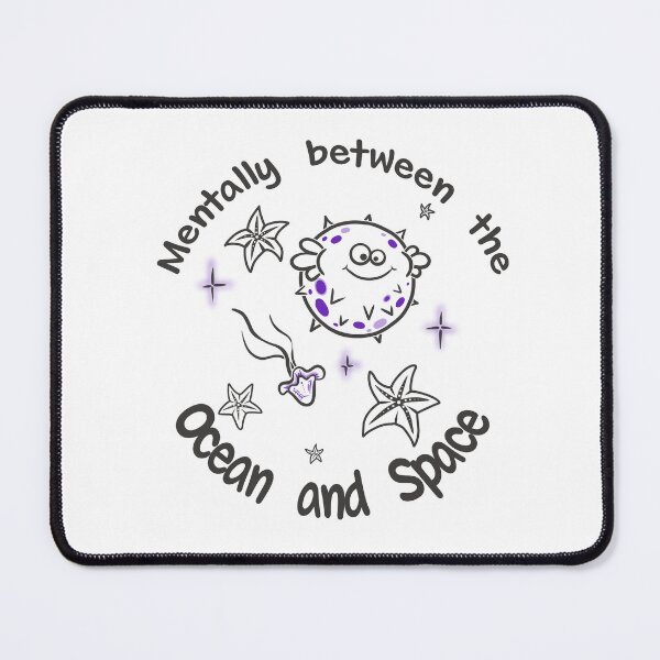 Item preview, Mentally Somewhere Between the Ocean and Space – Funny Sea Line Art designed and sold by Samaya-.