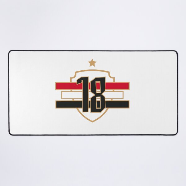 Item preview, Modern Number 18 Sports Badge designed and sold by kunecorner.