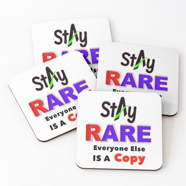 Item preview, Stay Rare, Everyone Else is a Copy, Motivational Typography Design designed and sold by T2T-ees.