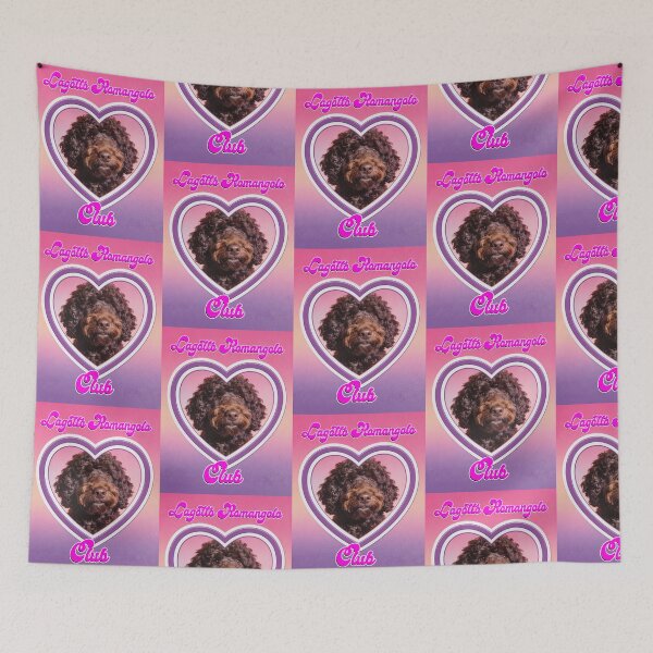 Item preview, Lagotto Romagnolo Club - Retro 90s Y2K Curly Dog Heart Poster designed and sold by Gelyane.