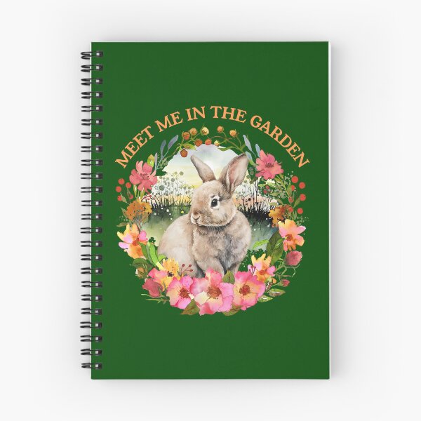 Item preview, Meet Me in the Garden Cute Bunny Rabbit Cottagecore Floral Design designed and sold by Sachie's Studio.