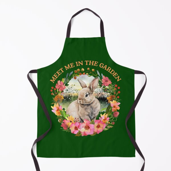 Item preview, Meet Me in the Garden Cute Bunny Rabbit Cottagecore Floral Design designed and sold by Sachie's Studio.