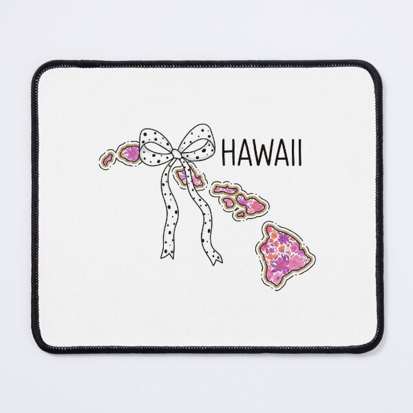 Item preview, Cute Hawaii Floral Map Graphic Coquette Bow Design designed and sold by Paper Drip.