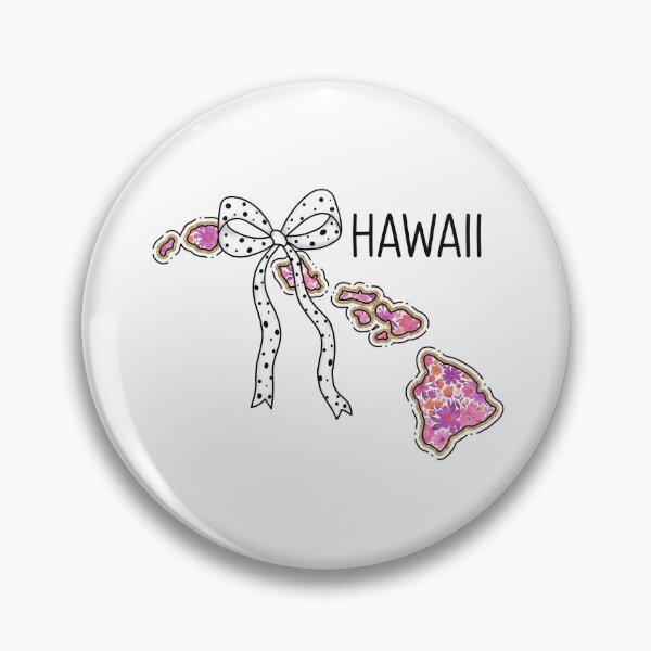 Item preview, Cute Hawaii Floral Map Graphic Coquette Bow Design designed and sold by Paper Drip.