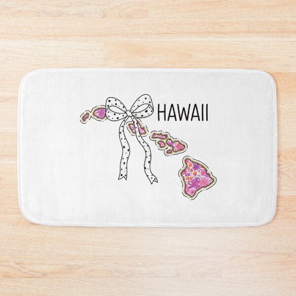 Item preview, Cute Hawaii Floral Map Graphic Coquette Bow Design designed and sold by Paper Drip.