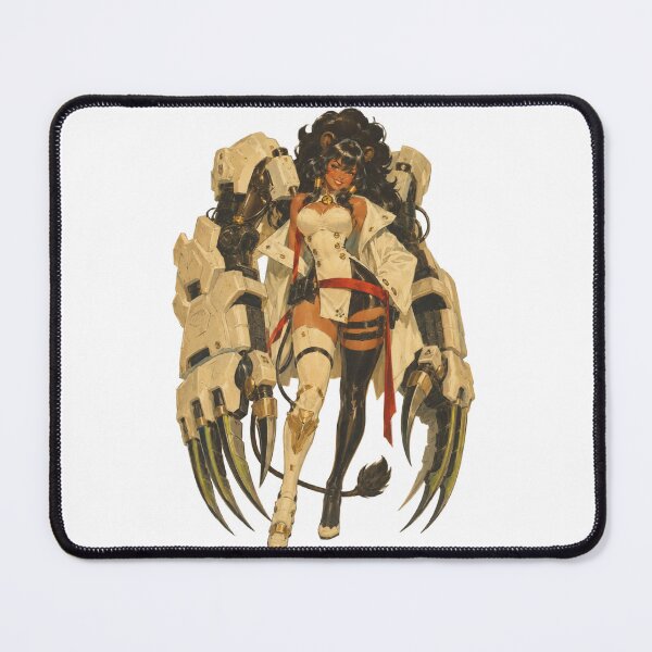 Item preview, Cyber Bear Girl Mecha Pin Up | Original Sci-Fi Anime Warrior Illustration designed and sold by Cosplayvintage.