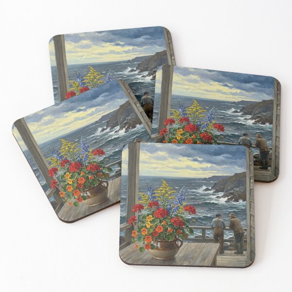 Item preview, Dramatic Still Life Wildflowers in Winslow Homer Realism Style designed and sold by OddlySticky.