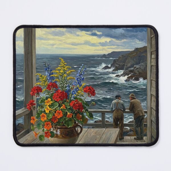 Item preview, Dramatic Still Life Wildflowers in Winslow Homer Realism Style designed and sold by OddlySticky.