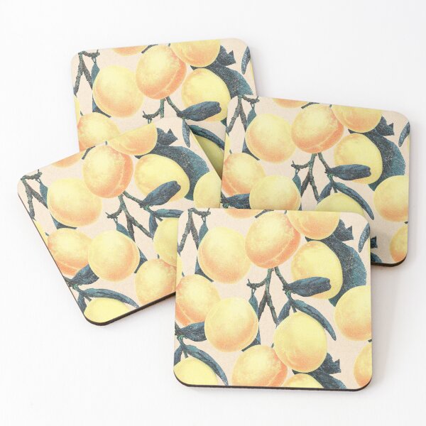 Item preview, Vintage Lemon Pattern | Mediterranean Citrus Aesthetic | Botanical Fruit Design designed and sold by NicoleBellal.