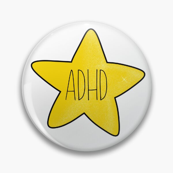 Item preview, ADHD Gold Star designed and sold by HeartOnMySIeeve.