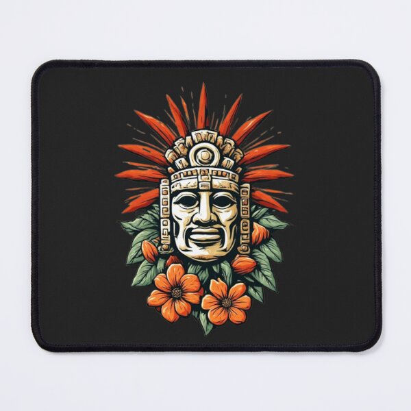 Item preview,  Ancient Mayan Warrior Spirit – Sacred Jade Mask Art 01 designed and sold by Shift-Bloom.