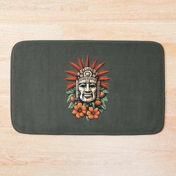 Item preview,  Ancient Mayan Warrior Spirit – Sacred Jade Mask Art 01 designed and sold by Shift-Bloom.