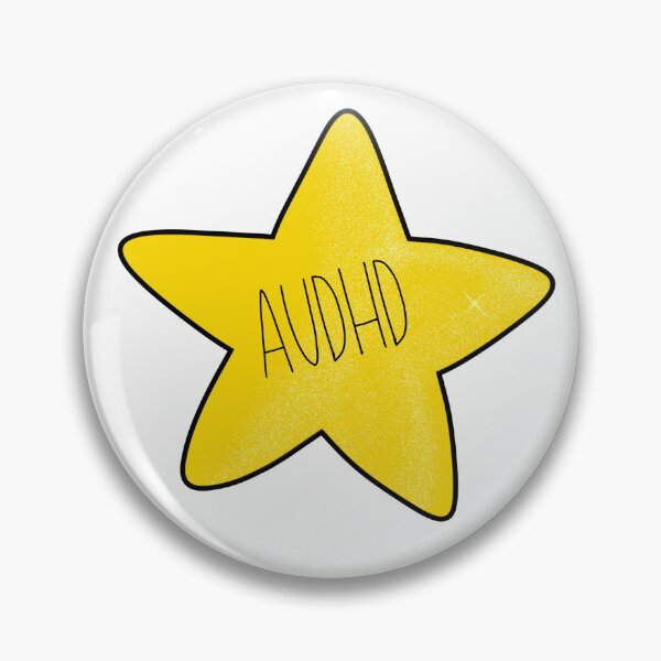Item preview, AUDHD Gold Star designed and sold by HeartOnMySIeeve.