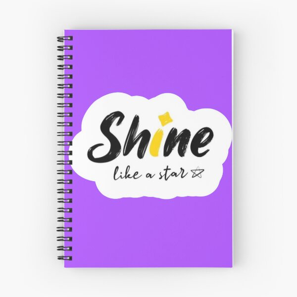 Item preview, Shine Like A Star Cute Minimalist - Yellow and Black Script Sticker designed and sold by Scro-Ciob-Shop.