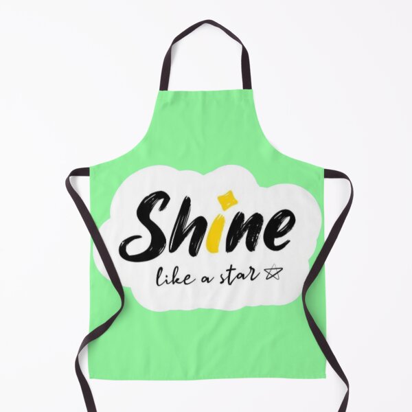 Item preview, Shine Like A Star Cute Minimalist - Yellow and Black Script Sticker designed and sold by Scro-Ciob-Shop.