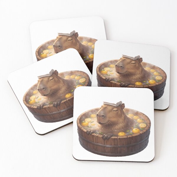 Item preview, Capybara Yuzu Bath Japanese Onsen Hot Spring Spa Day Relaxing designed and sold by WorldShop17.