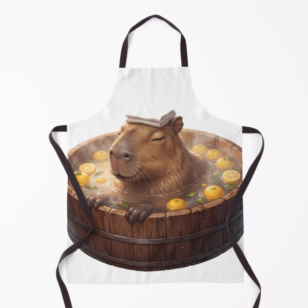 Item preview, Capybara Yuzu Bath Japanese Onsen Hot Spring Spa Day Relaxing designed and sold by WorldShop17.