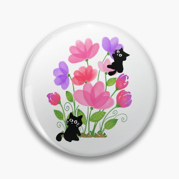 Item preview, Tiny Cats on Flowers designed and sold by CarefulCreation.