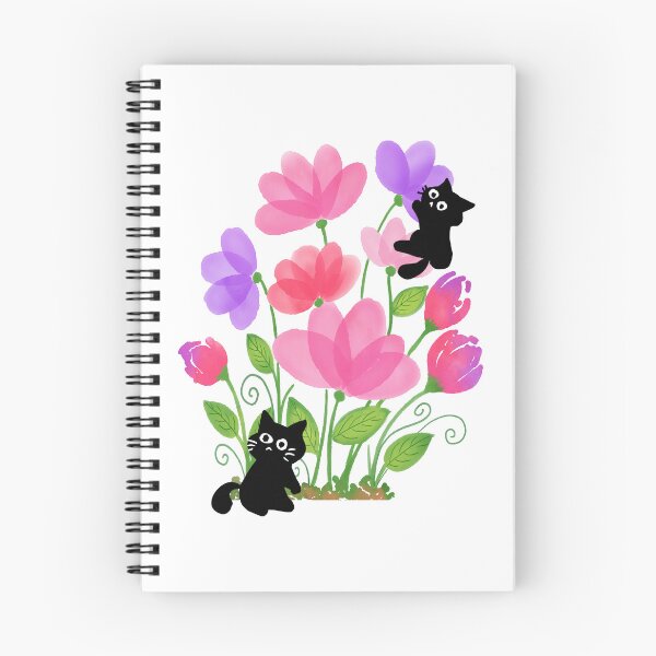 Item preview, Tiny Cats on Flowers designed and sold by CarefulCreation.