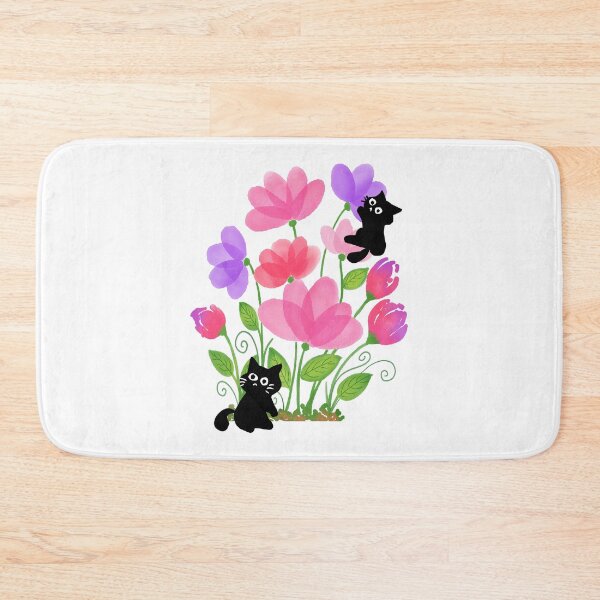 Item preview, Tiny Cats on Flowers designed and sold by CarefulCreation.