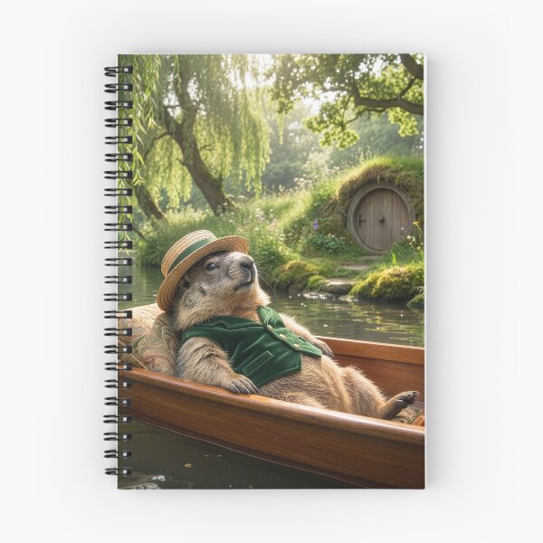 Item preview, Groundhog Daydreams on the River designed and sold by Tridentulus.