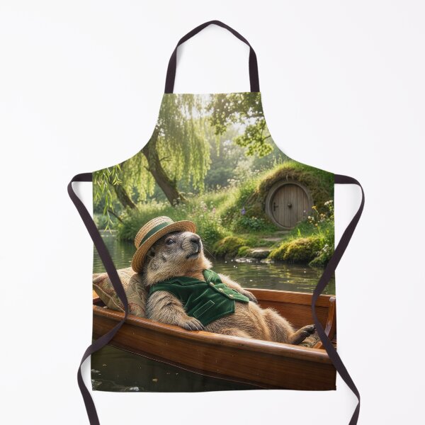 Item preview, Groundhog Daydreams on the River designed and sold by Tridentulus.
