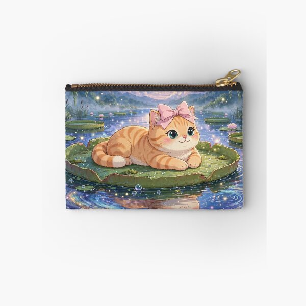Item preview, Dreamy Kitten on Lily Pad Lake designed and sold by Moody Vibes Studio.