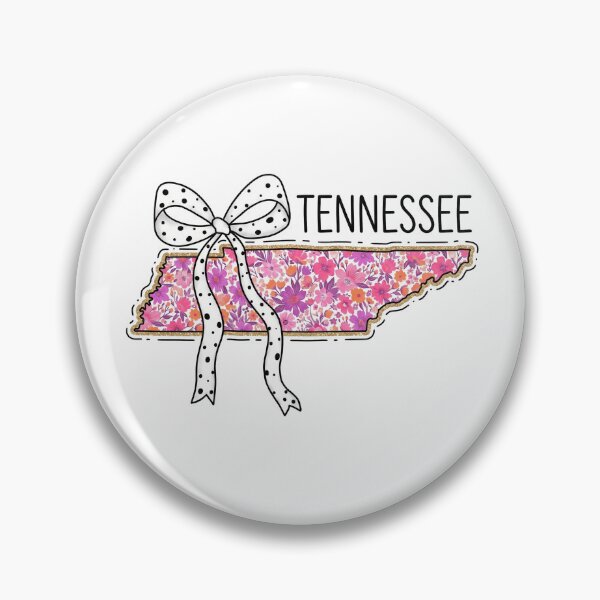 Item preview, Cute Tennessee Floral Map Graphic Coquette Bow Design designed and sold by Paper Drip.