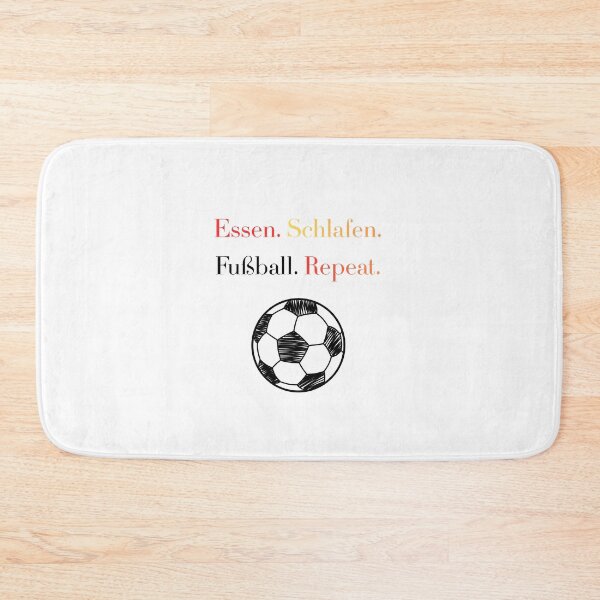 Item preview, Essen Schlafen Fußball Repeat Funny German Football Shirt designed and sold by PakiInGermany.