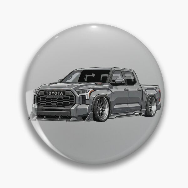 Item preview, Toyota Tundra TRD Pro Custom Gris Camioneta Baja de Calle Ilustración designed and sold by Motorline44.