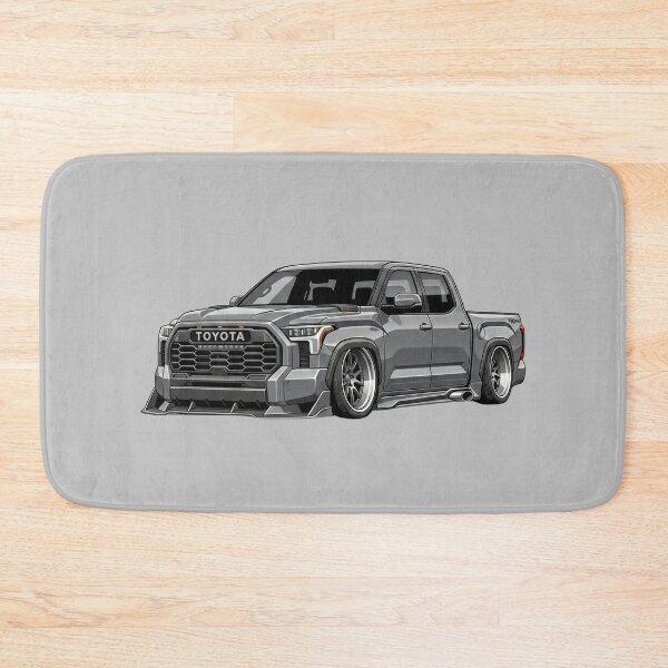 Item preview, Custom Toyota Tundra TRD Pro Grey Slammed Street Truck Illustration designed and sold by Motorline44.