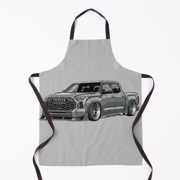 Item preview, Custom Toyota Tundra TRD Pro Grey Slammed Street Truck Illustration designed and sold by Motorline44.