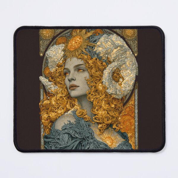 Item preview, Golden Sun Goddess Portrait designed and sold by MythicMood.