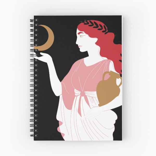 Item preview, Aquarius Goddess with Crescent Moon – Zodiac Water Bearer Illustration designed and sold by BuckaBaby.