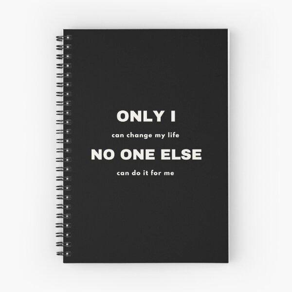 Item preview, Only I Can Change My Life | Minimalist Motivational Typography Design designed and sold by Terannart.