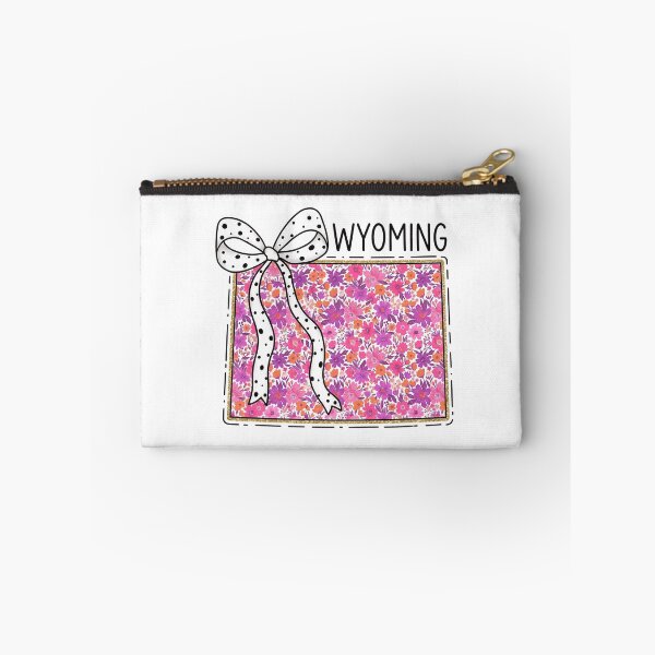 Item preview, Cute Wyoming Floral Map Graphic Coquette Bow Design designed and sold by Paper Drip.
