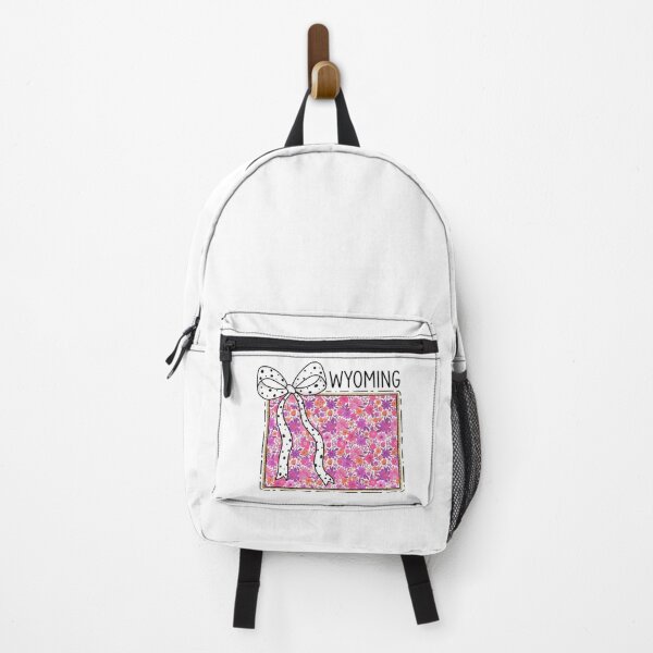 Item preview, Cute Wyoming Floral Map Graphic Coquette Bow Design designed and sold by Paper Drip.