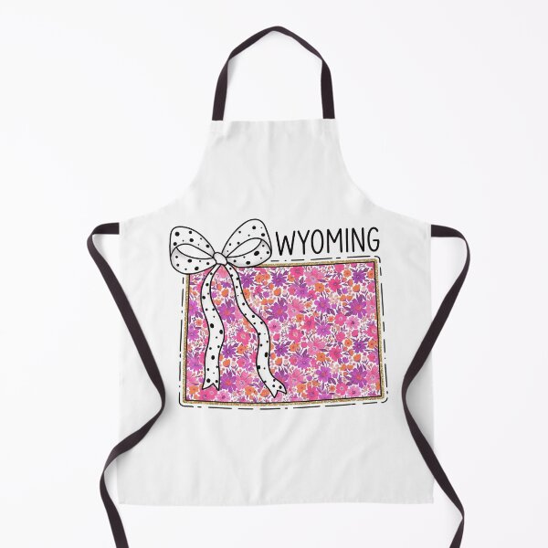 Item preview, Cute Wyoming Floral Map Graphic Coquette Bow Design designed and sold by Paper Drip.