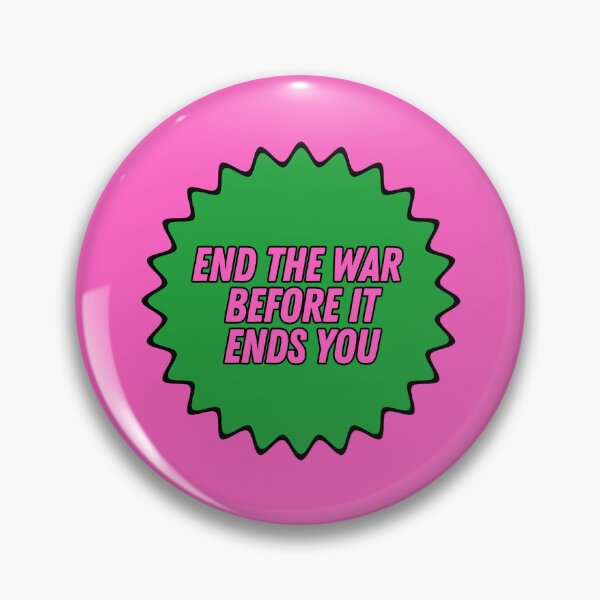 Item preview, End the war before it ends you | Bright, Bold Contrasting Colors designed and sold by leftyshirts.