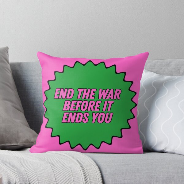 Item preview, End the war before it ends you | Bright, Bold Contrasting Colors designed and sold by leftyshirts.