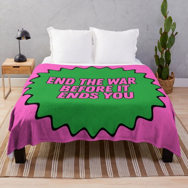 Item preview, End the war before it ends you | Bright, Bold Contrasting Colors designed and sold by leftyshirts.