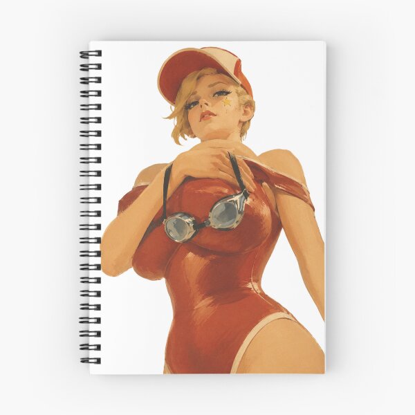 Item preview, Vintage Lifeguard Pin Up Girl | Retro Summer Beach Original Illustration designed and sold by Cosplayvintage.