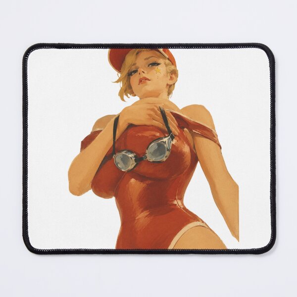 Item preview, Vintage Lifeguard Pin Up Girl | Retro Summer Beach Original Illustration designed and sold by Cosplayvintage.