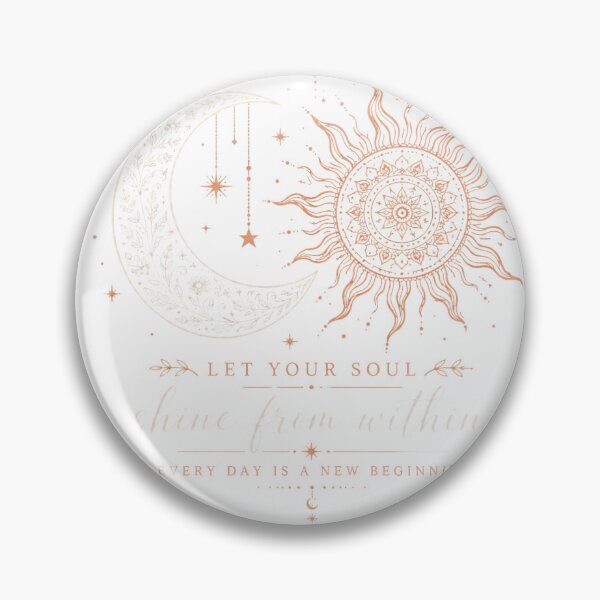 Item preview, Let Your Soul Shine From Within | Boho Sun Moon Mandala T-Shirt designed and sold by CalmMandala.