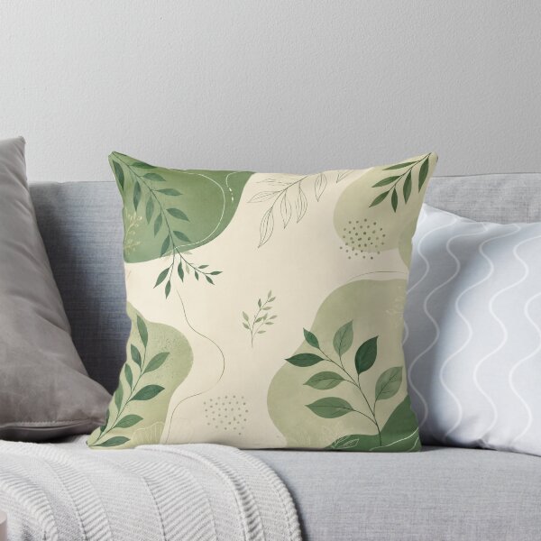 Item preview, Sage & Cream Botanical Abstract designed and sold by WhiteMuse.