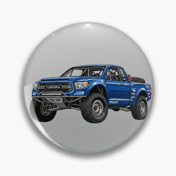 Artikelvorschau, Illustration eines individuell gestalteten Toyota Tundra Trophy Trucks in Blue Desert Racing entworfen und verkauft von Motorline44.
