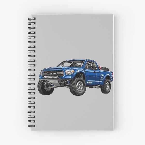 Item preview, Custom Toyota Tundra Trophy Truck Blue Desert Racing Pickup Illustration designed and sold by Motorline44.