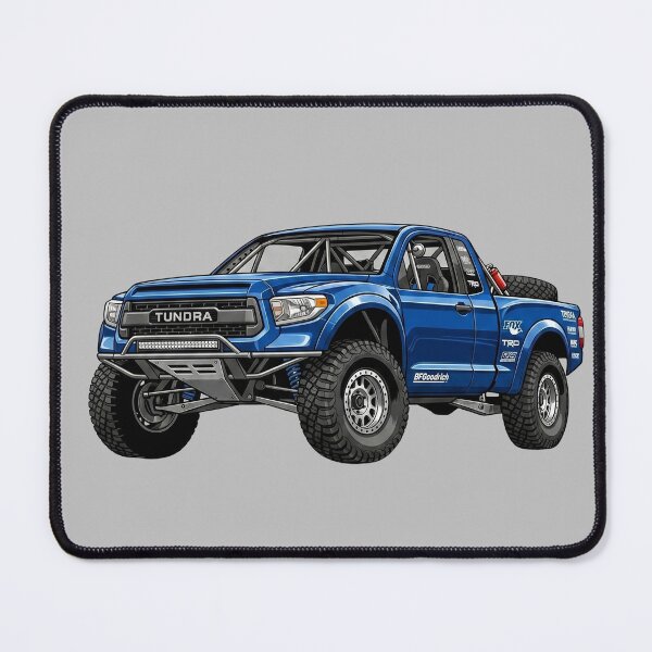 Item preview, Custom Toyota Tundra Trophy Truck Blue Desert Racing Pickup Illustration designed and sold by Motorline44.