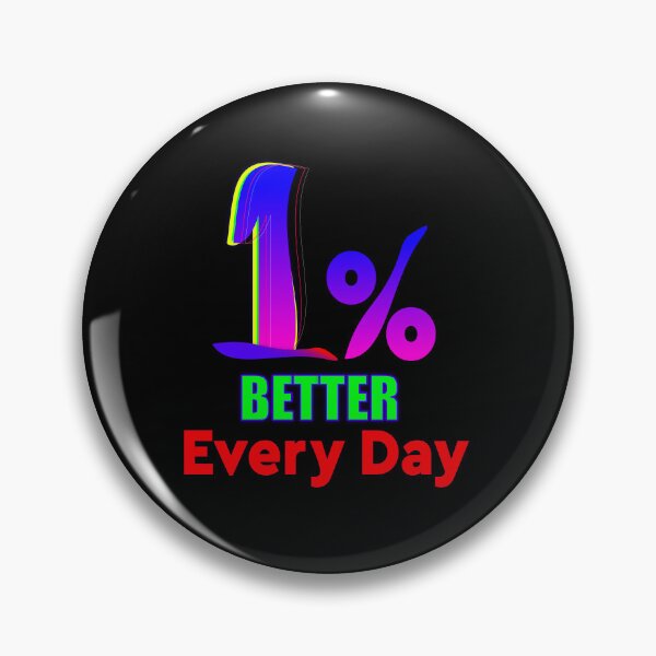 Item preview, 1% Better Every Day, Motivational Typography T-shirt Design designed and sold by T2T-ees.